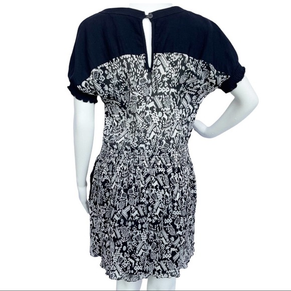 SEA New York A-line Silk Mixed Media Dress Women Size 2 - Picture 5 of 11